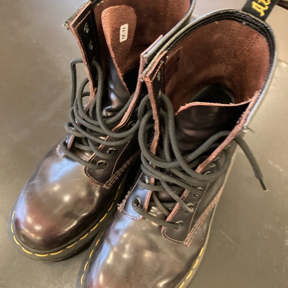 Dr. Martin The Original All Leather 1460 boots Brown Sz 7 Y2K 90’s - Picture 2 of 11